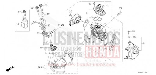 THROTTLE BODY/FUEL INJECTOR WW125AS de 2025